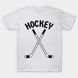 HOCKEY CROSSED STICKS LOGO T-Shirt